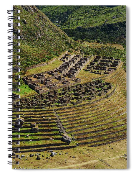 Ancient Terraces And Ruins In Andes Mountains Spiral Notebook