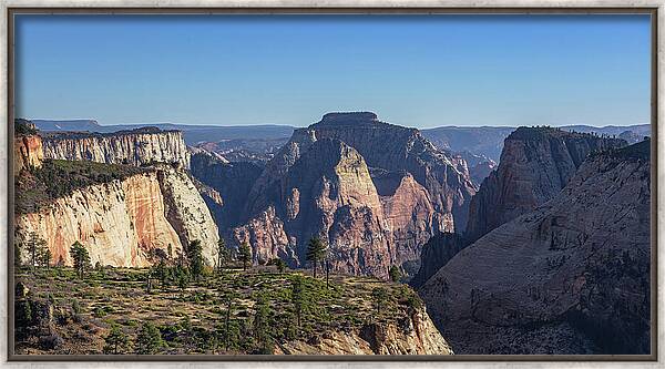 Majestic Mountain Range View Framed Print