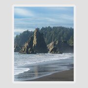 Dramatic Coastal Rock Formations Sticker