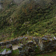 Misty Mountain Ruins Art Print
