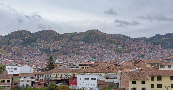 Rooftops and Hills of Cusco Art Print