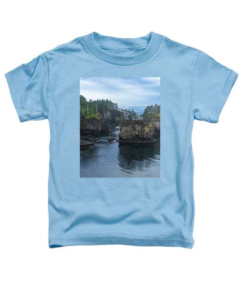 Serene Coastal Rocky Landscape Toddler T-Shirt