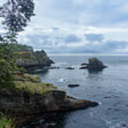 Rugged Coastal Landscape with Cliffs Poster