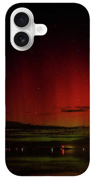 Mesmerizing Northern Lights Display iPhone Case by Brandon Wichmann