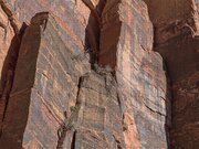 Towering Desert Sandstone Cliffs In Zion National Park Jigsaw Puzzle