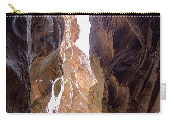 Sunlit Canyon Walls In The Narrows Zip Pouch