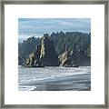 Dramatic Coastal Rock Formations Framed Print