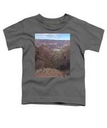 Majestic Grand Canyon Overlook Under Azure Sky Toddler T-Shirt