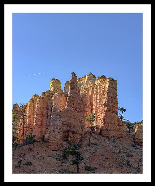 Majestic Sandstone Formations Of Bryce Canyon National Park Framed Print