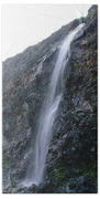Secluded Coastal Waterfall Cascade Beach Towel