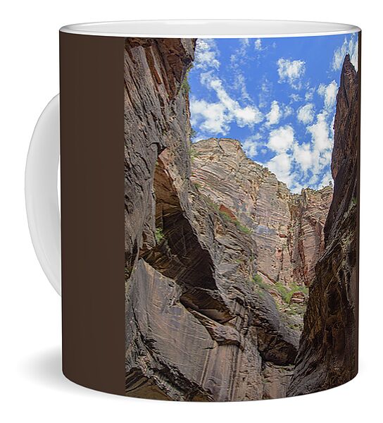Majestic Canyon Sky View In The Narrows Coffee Mug