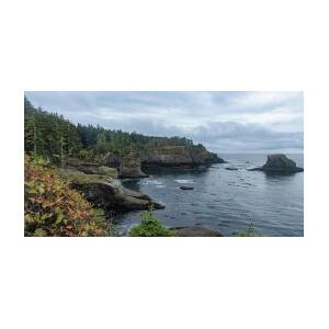 Serene Coastal Cliffs at Dawn by Brandon Wichmann