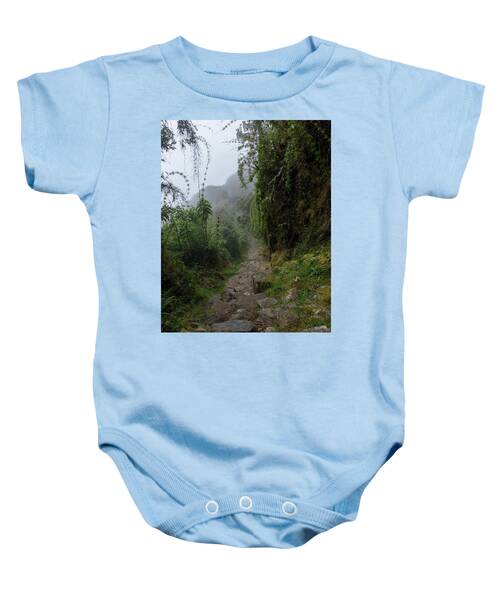 Misty Forest Pathway On The Inca Trail Baby One-Piece