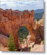Majestic Natural Rock Arch In Bryce Canyon National Park Metal Print