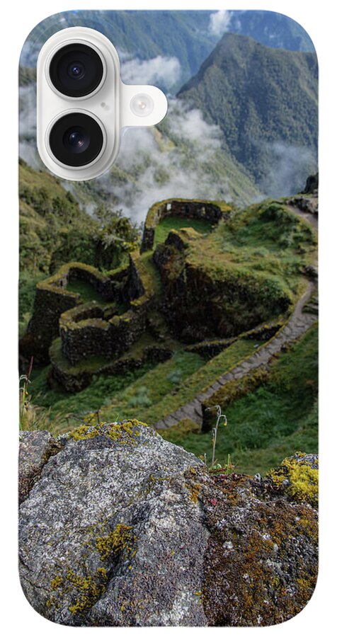 Misty Mountain Pathway Of The Inca Trail iPhone Case