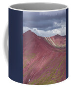 Vibrant Red Mountain Landscape Coffee Mug