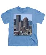 Boston Skyline by the Water Youth T-Shirt