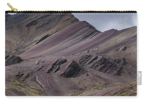 Majestic Andean Mountainscape With Colorful Striations Zip Pouch