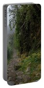 Misty Forest Pathway On The Inca Trail Portable Battery Charger