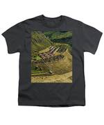 Ancient Terraces And Ruins In Andes Mountains Youth T-Shirt