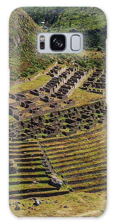 Ancient Terraces And Ruins In Andes Mountains Galaxy Case