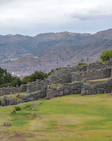Saqsaywaman Incan Ruin In Cusco Peru Art Print