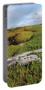 Coastal Landscape with Driftwood Portable Battery Charger