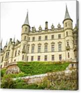 Majestic Castle On Hill Canvas Print