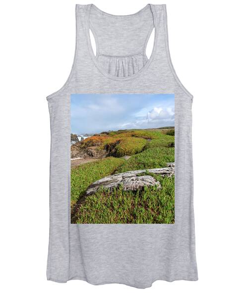 Coastal Landscape with Driftwood Women's Tank Top