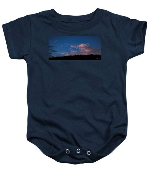 Twilight Over Forested Horizon Baby One-Piece