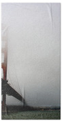 Golden Gate Bridge Disappears Into Misty Fog Bath Towel
