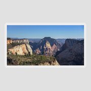 Majestic Mountain Range View Sticker