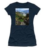 Mysterious Incan Ruins In The Mountains Women's T-Shirt