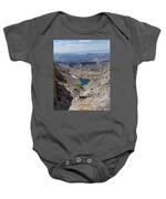 Breathtaking Middle Teton Mountain View Baby One-Piece
