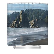 Dramatic Coastal Rock Formations Shower Curtain
