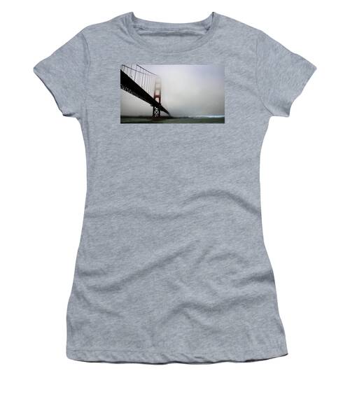 Golden Gate Bridge Disappears Into Misty Fog Women's T-Shirt