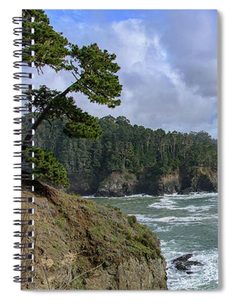 Coastal Serenity With Rugged Cliffs Spiral Notebook