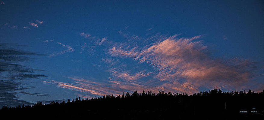 Sky Wall Art featuring the photograph Twilight Over Forested Horizon by Brandon Wichmann