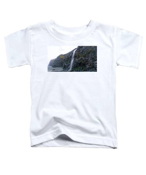 Secluded Coastal Waterfall Cascade Toddler T-Shirt