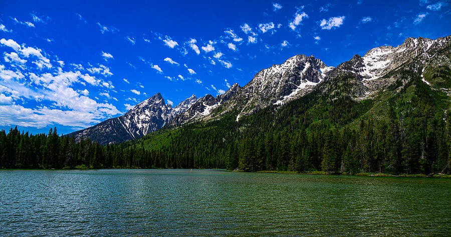 Blue Water Beneath the Teton Skyline