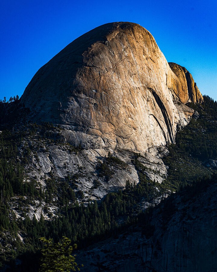 Golden Light on a Granite Dome