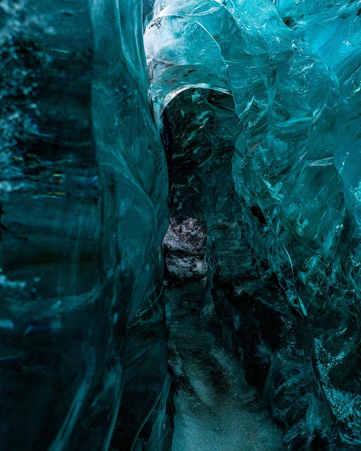 A Narrow Passage Through Turquoise Ice