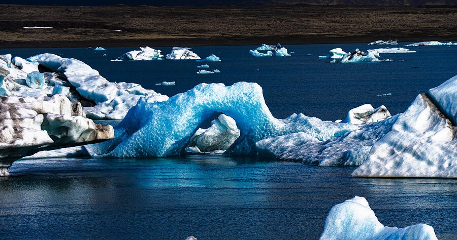 An Ice Window Across the Lagoon
