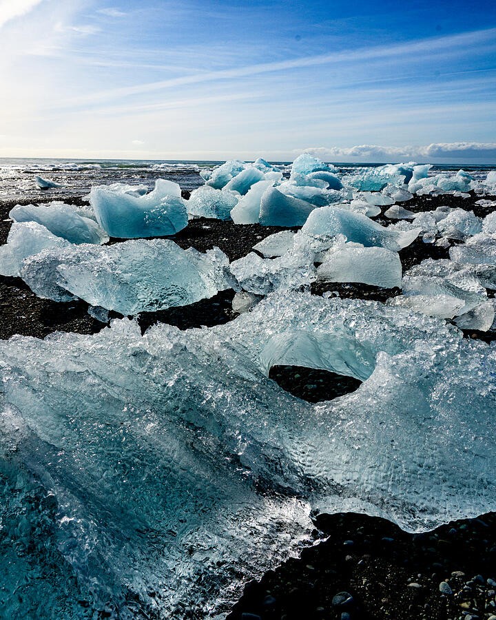 Clear Ice Across the Pebble Beach