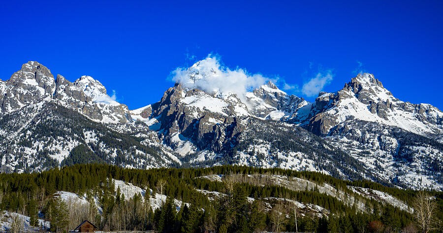 Clouds Along the Snowy Teton Range