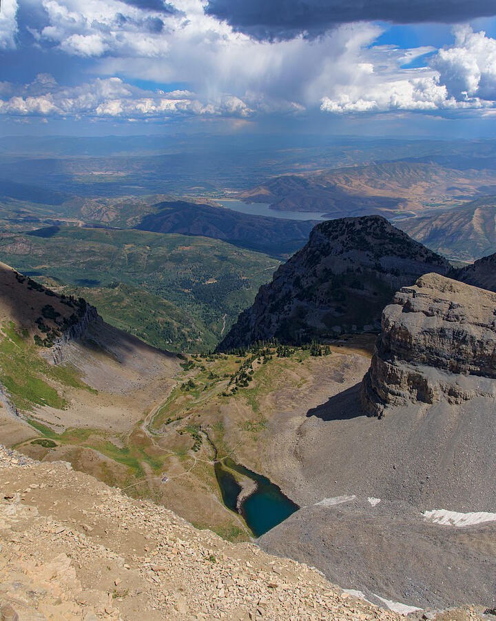 A Blue Tarn Below the Rocky Rim