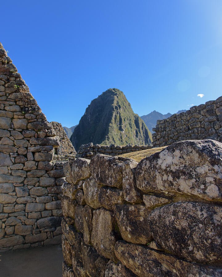 A Green Peak Framed by Ancient Stone