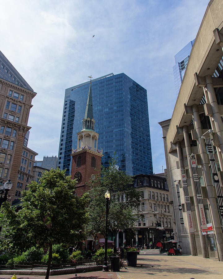 An Old Steeple Among the City Towers