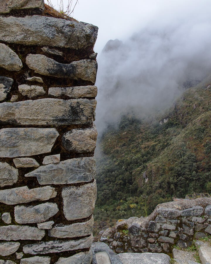 A Ruined Wall Above the Green Mountain Valley