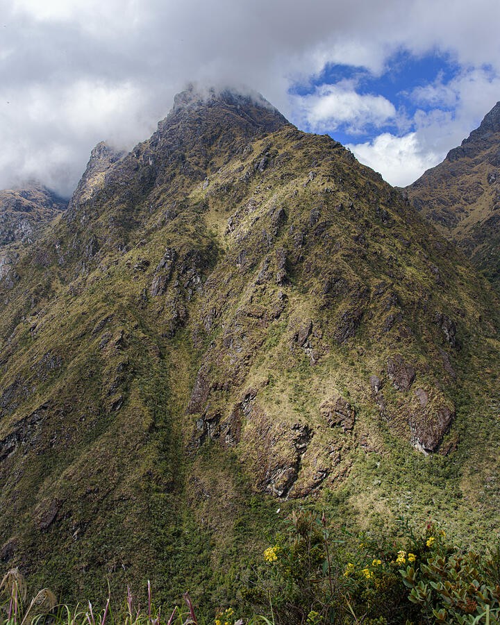 Sunlight Across a Rugged Mountain Face